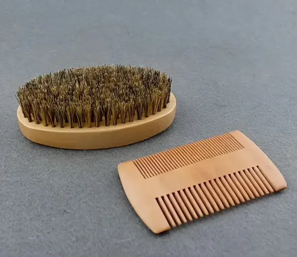 Beard Grooming Set Brush & Comb Beard Styling