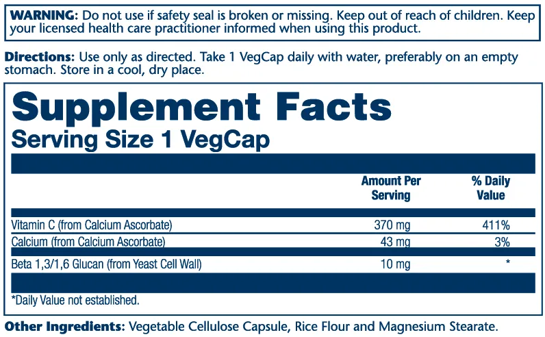 Beta Glucan With Vitamin C 10mg