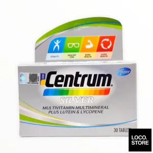 Centrum Silver Multivitamin & Multimineral Plus Lutein & Lycopene 30S