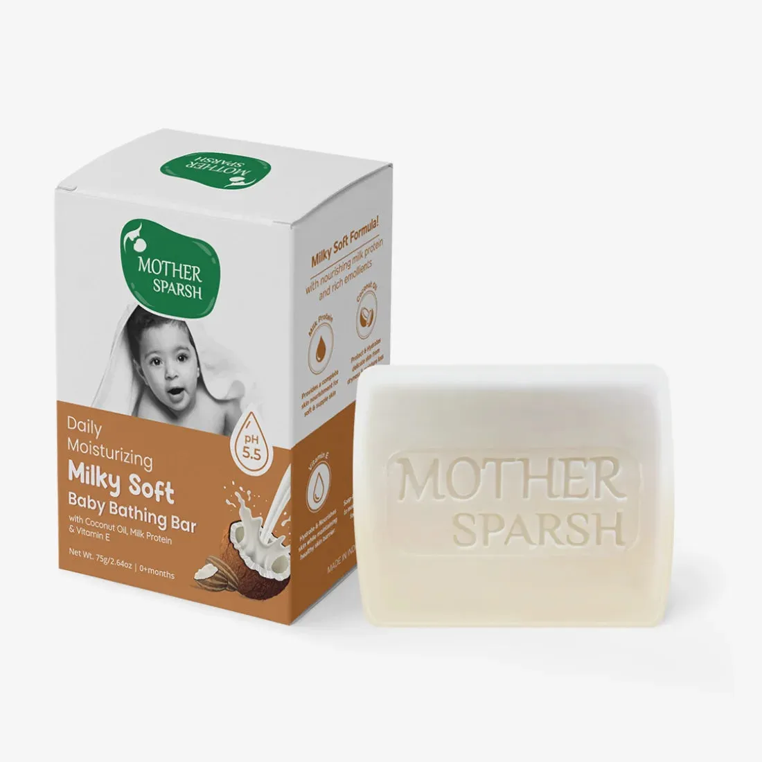 Daily Moisturizing Baby Soap - Milky Soft Bathing Bar