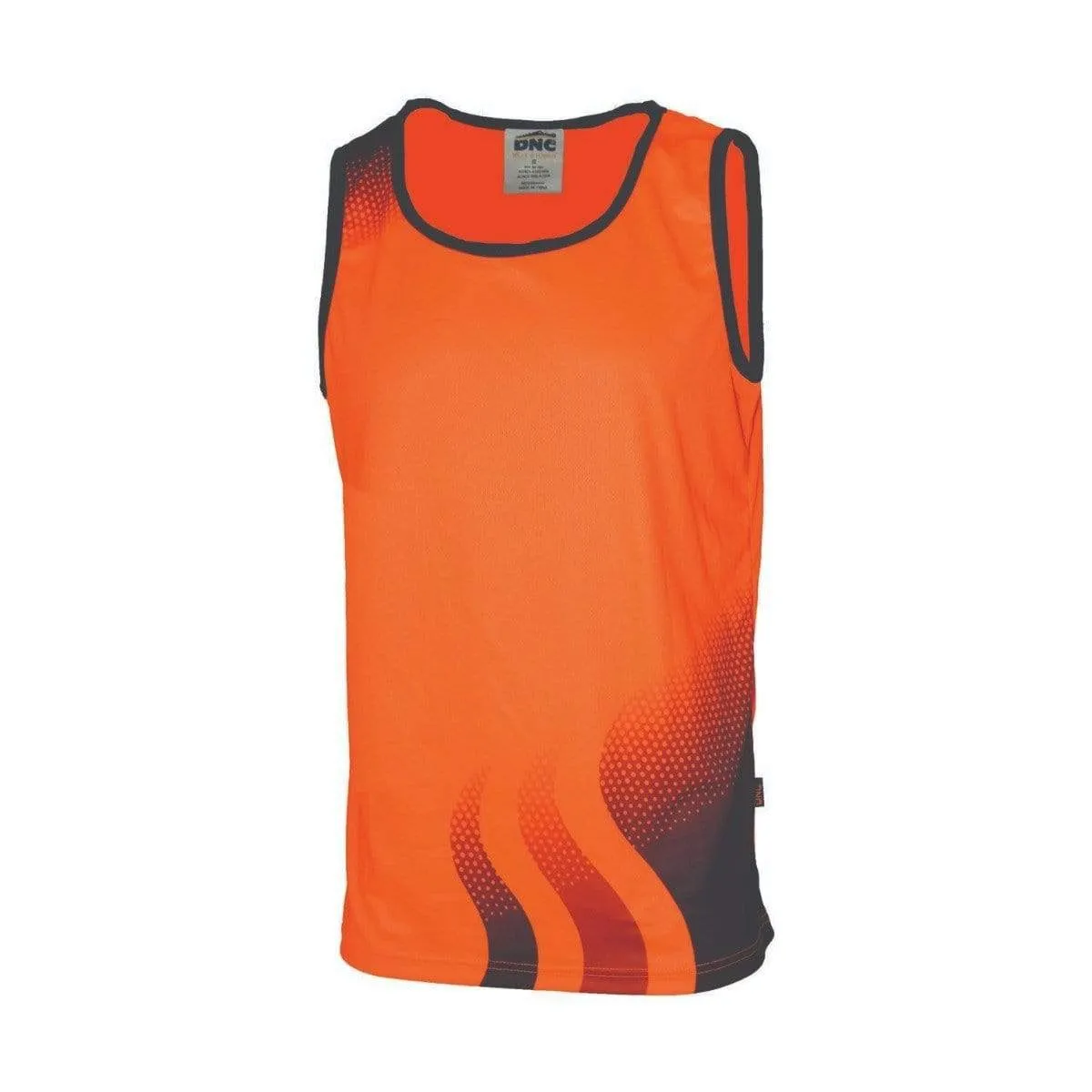 Dnc Workwear Wave Hi-vis Sublimated Singlet - 3561