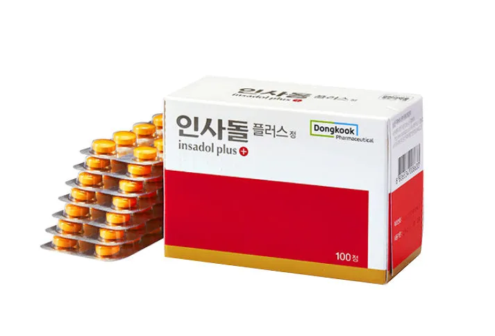 Dongkook Insadol Plus 100 Tablets Oral Dental Tooth Teeth Pain Periodontitis After Periodontal Treatment