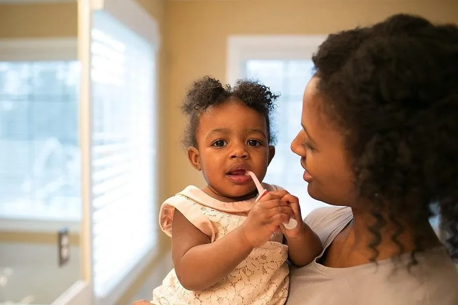 Dr. Brown's Infant-to-Toddler Elephant Toothbrush & Natural Toothpaste Set