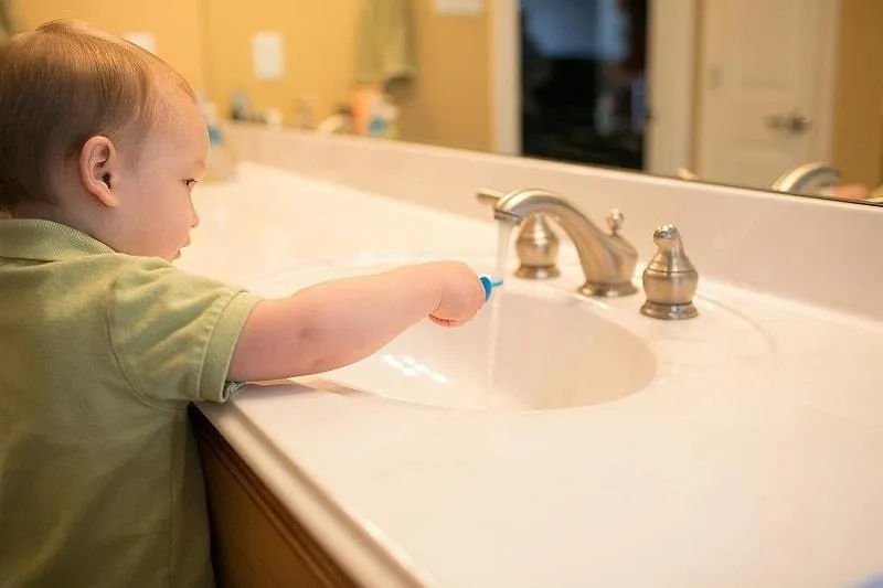 Dr. Brown's Infant-to-Toddler Elephant Toothbrush & Natural Toothpaste Set