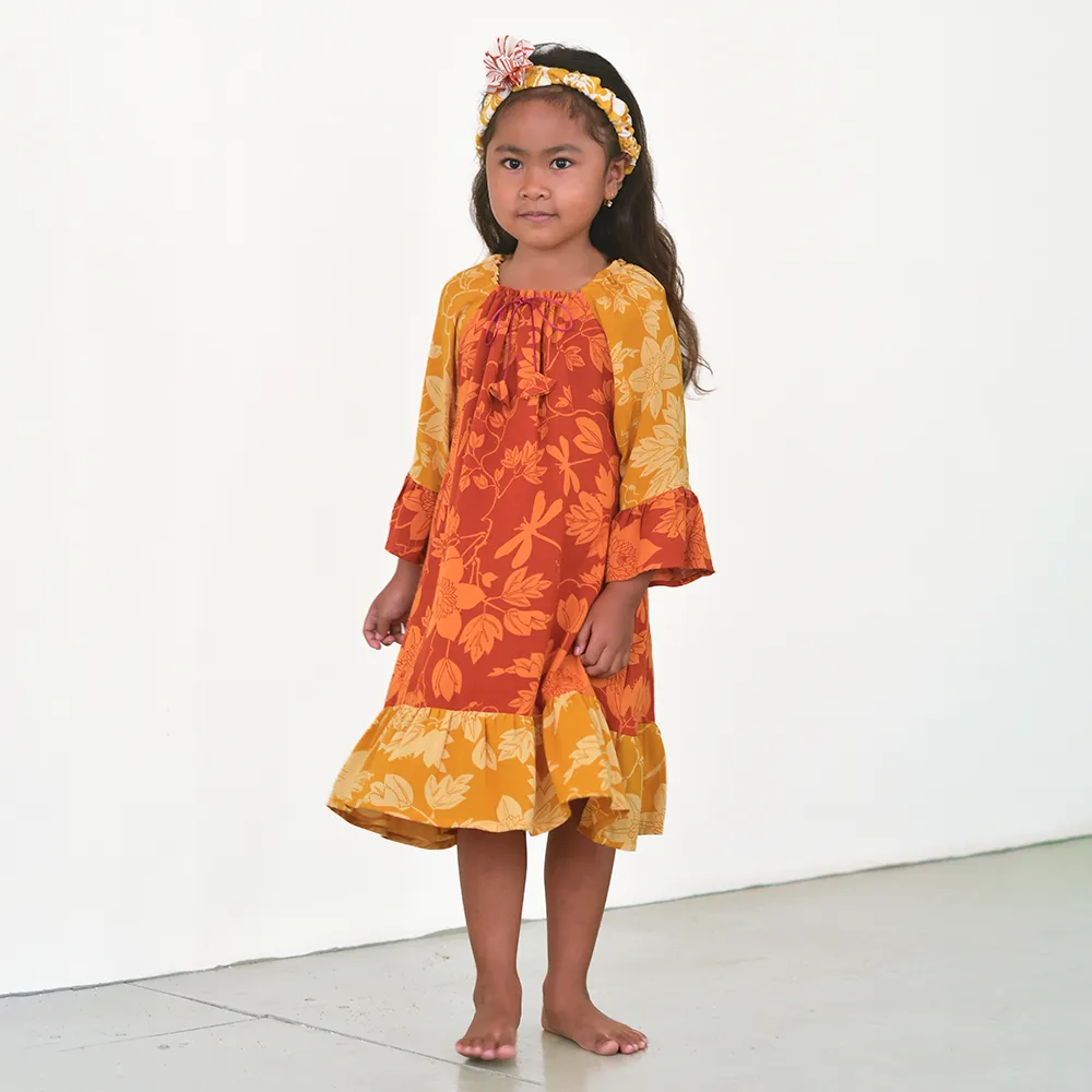 Eco Rayon Passion Flower Boho Dress, 4 sizes - SALES CLOTHING & KIDS