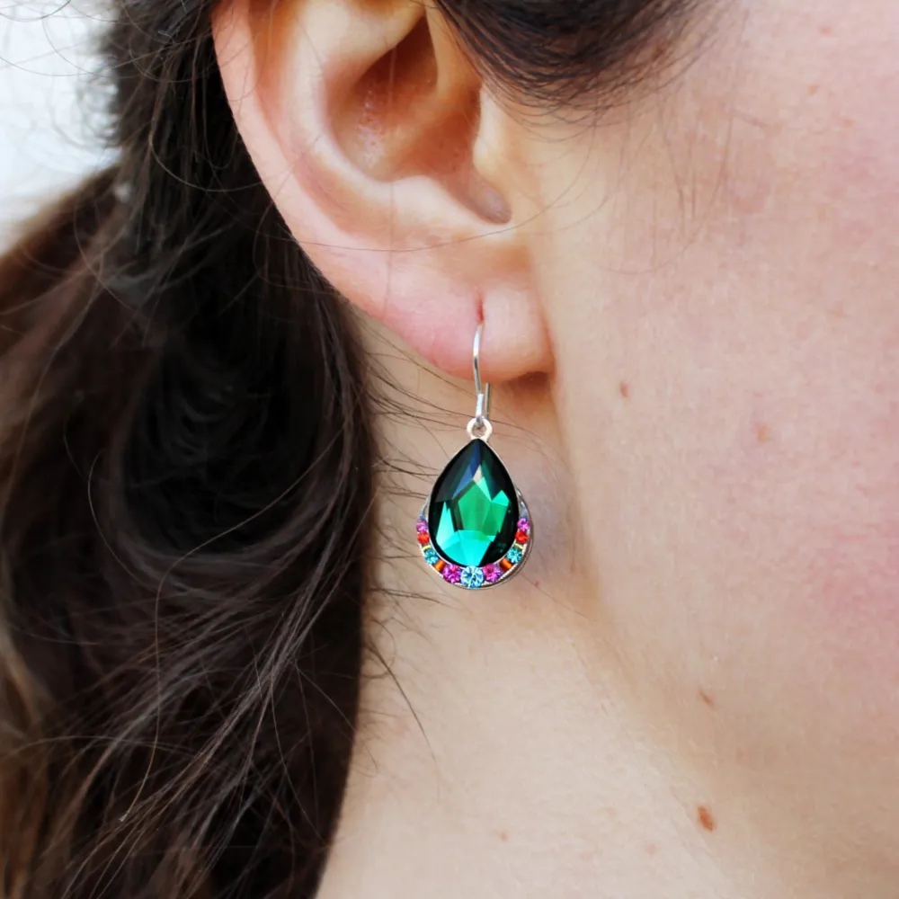 Emerald Teardrop Earrings