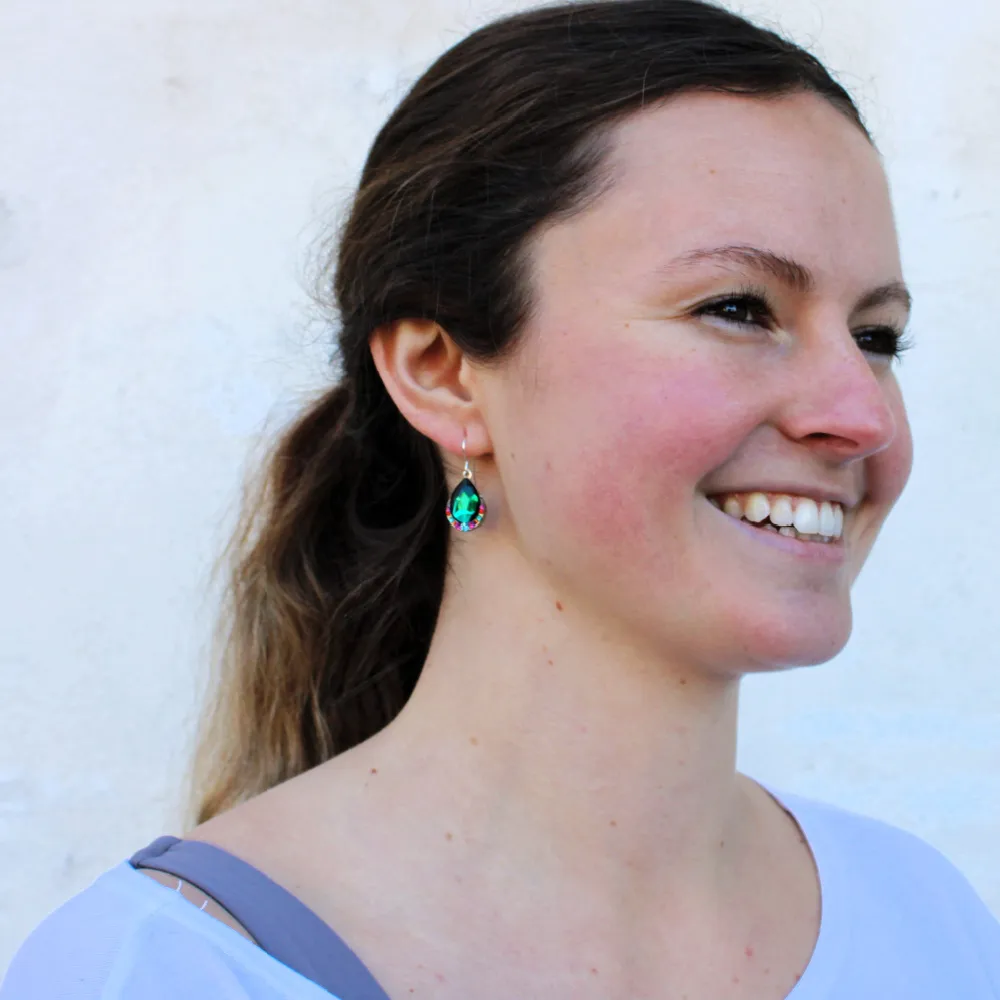 Emerald Teardrop Earrings