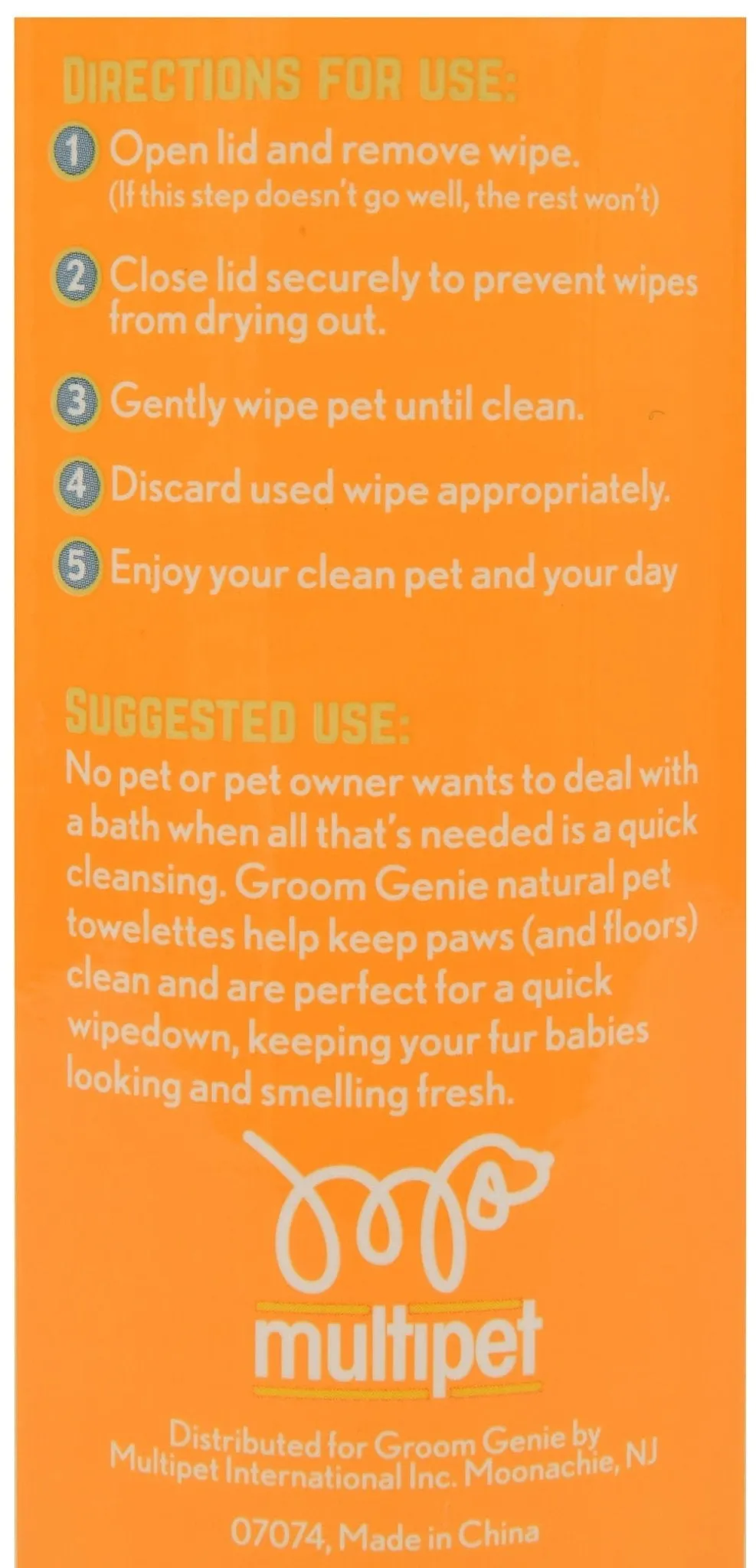 Groom Genie Everyday Clean Pet Wipes