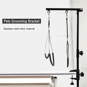 Grooming Arm SS Black with Clamp   Harness   Loop