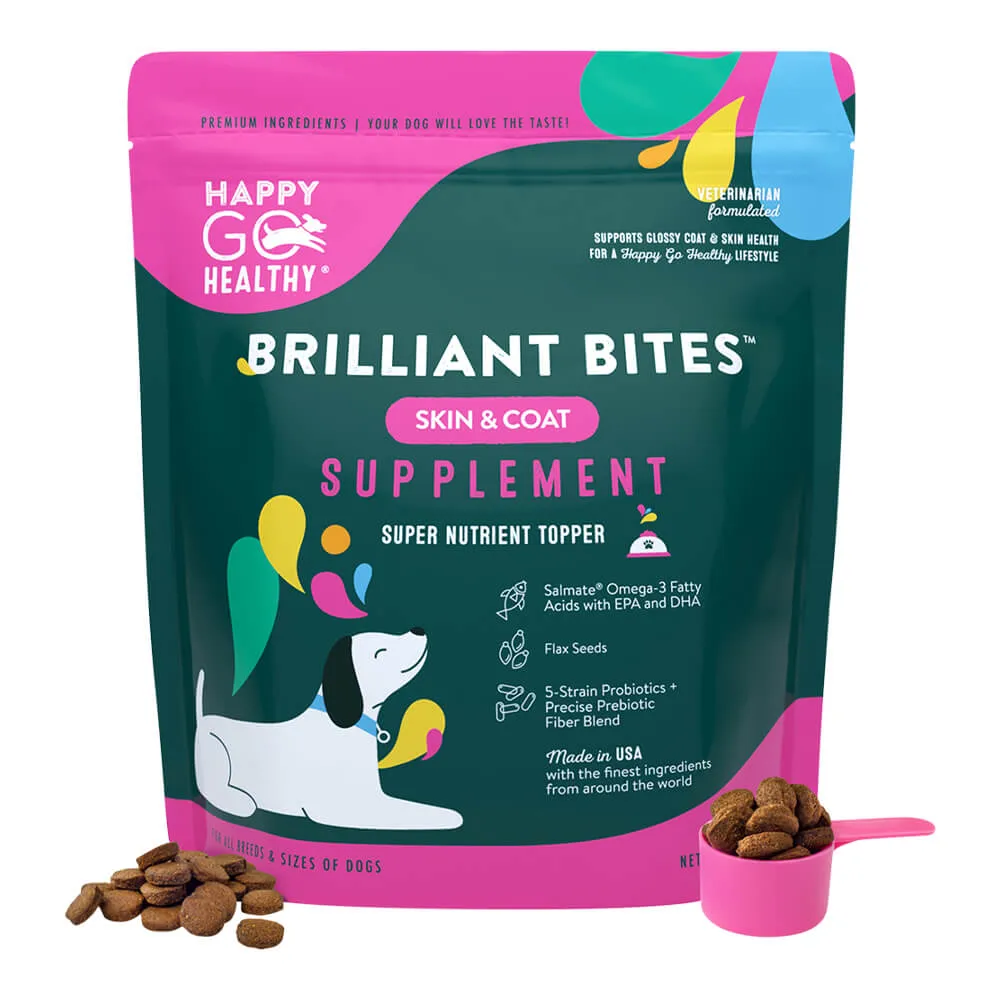 Happy Go Healthy Skin and Coat Supplement for Dogs