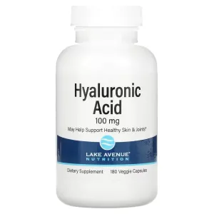 Hyaluronic Acid 100 mg Lake Avenue Nutrition, 180 capsules