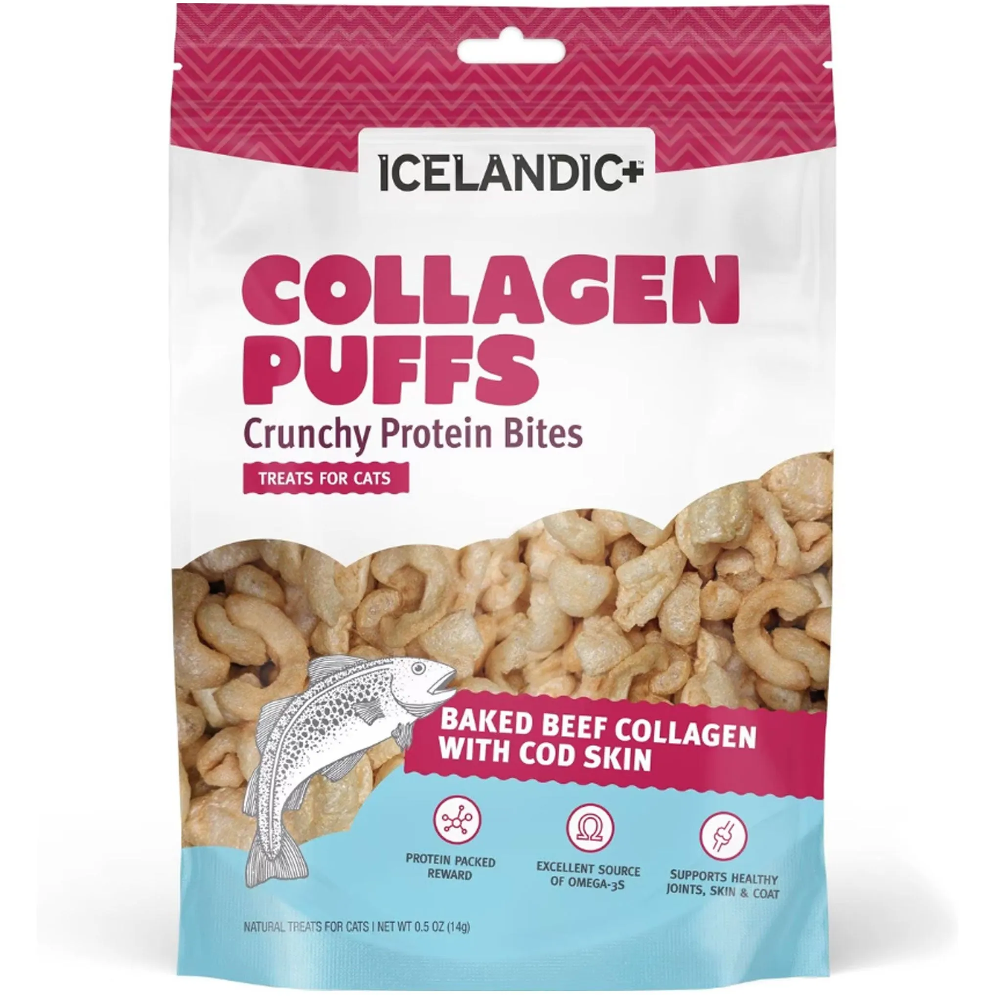 Icelandic  Collagen Puffs Cat Cod Skin 0.5 oz