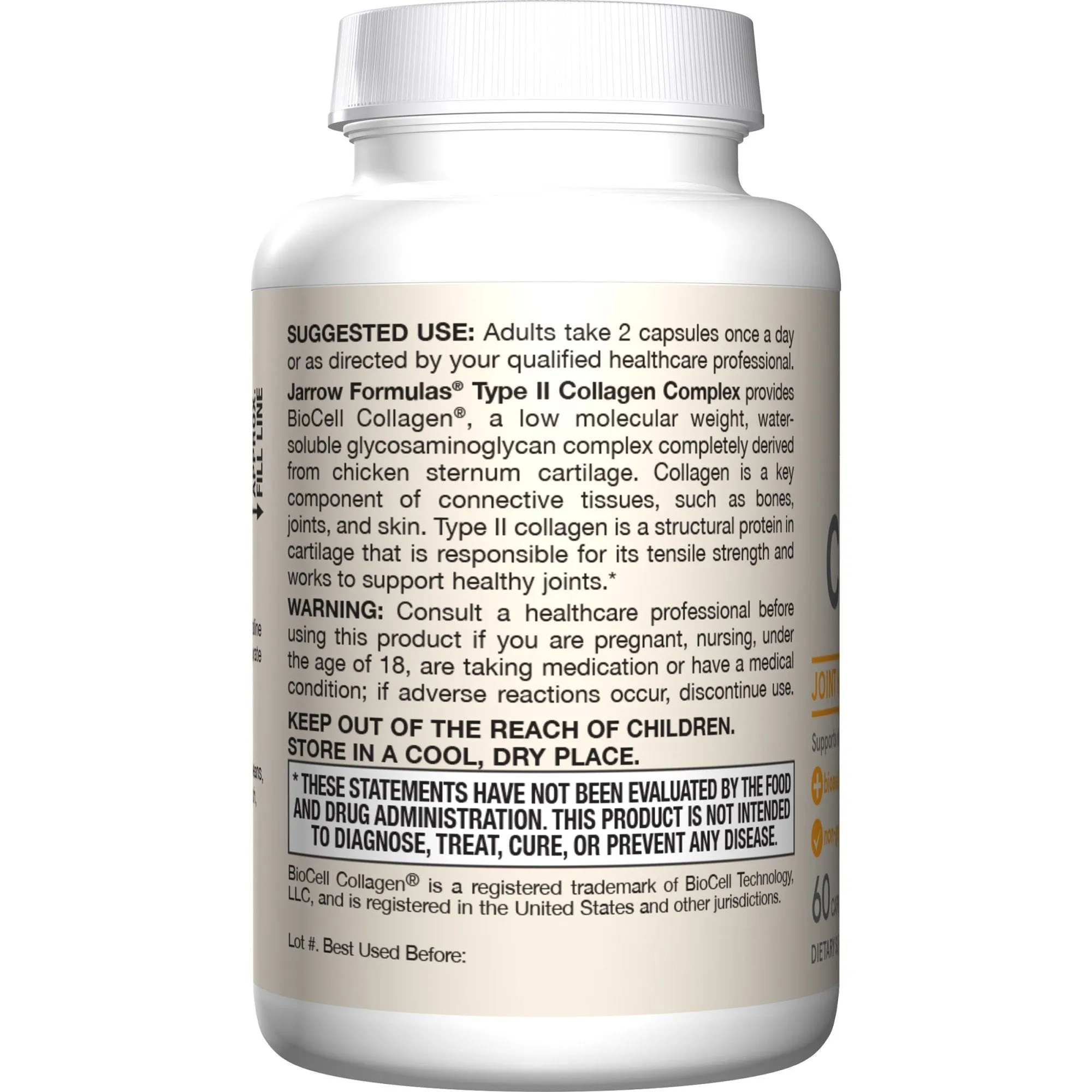 Jarrow Formulas Type II Collagen 60 Capsule