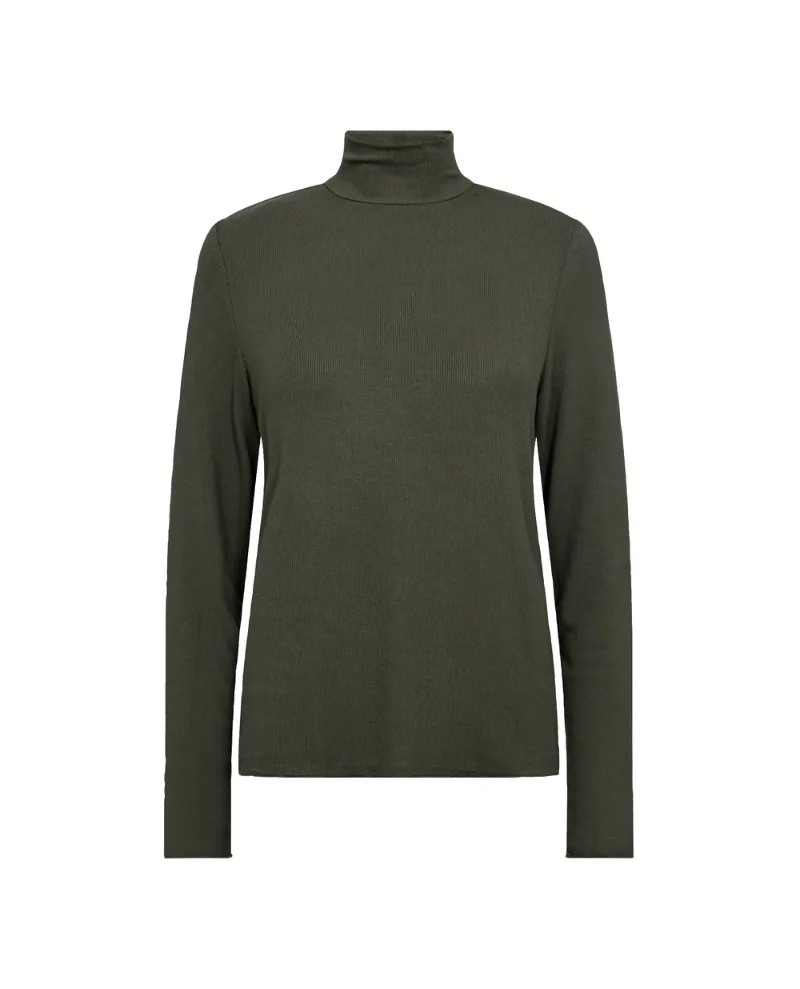 Levete Room Ika Dark Olive Rollneck T-Shirt