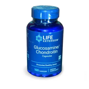 Life Extension Glucosamine Chondroitin for Healthy Joints and Cartilage - 100 Capsules Dietary Supplement