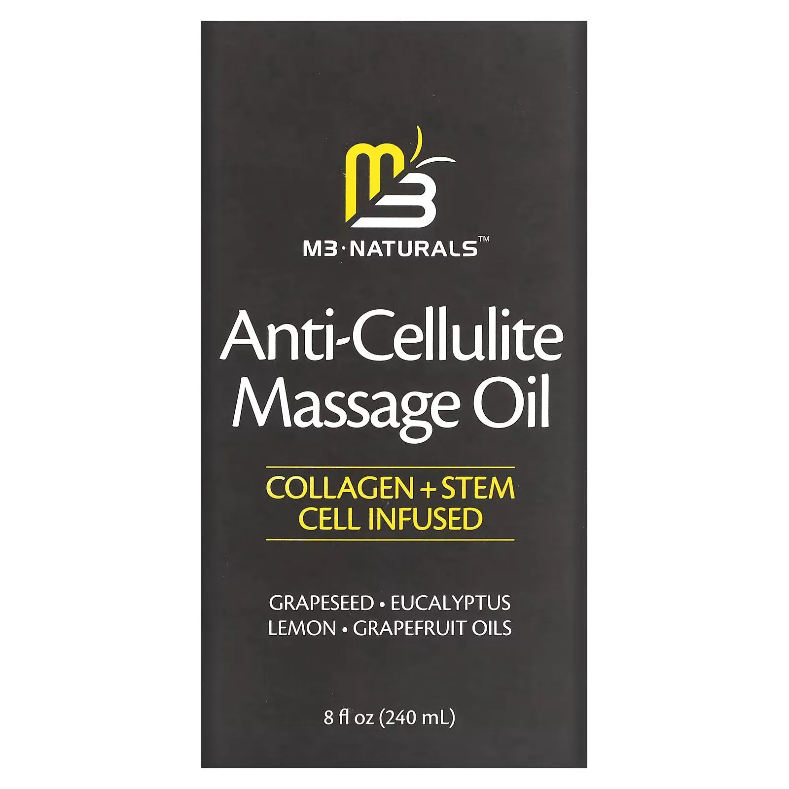 M3 Naturals, Anti-Cellulite Massage Oil, 8 fl oz (240 ml)