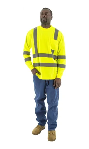 Majestic 75-5355 Hi-Vis Yellow Long Sleeve ANSI 3 R