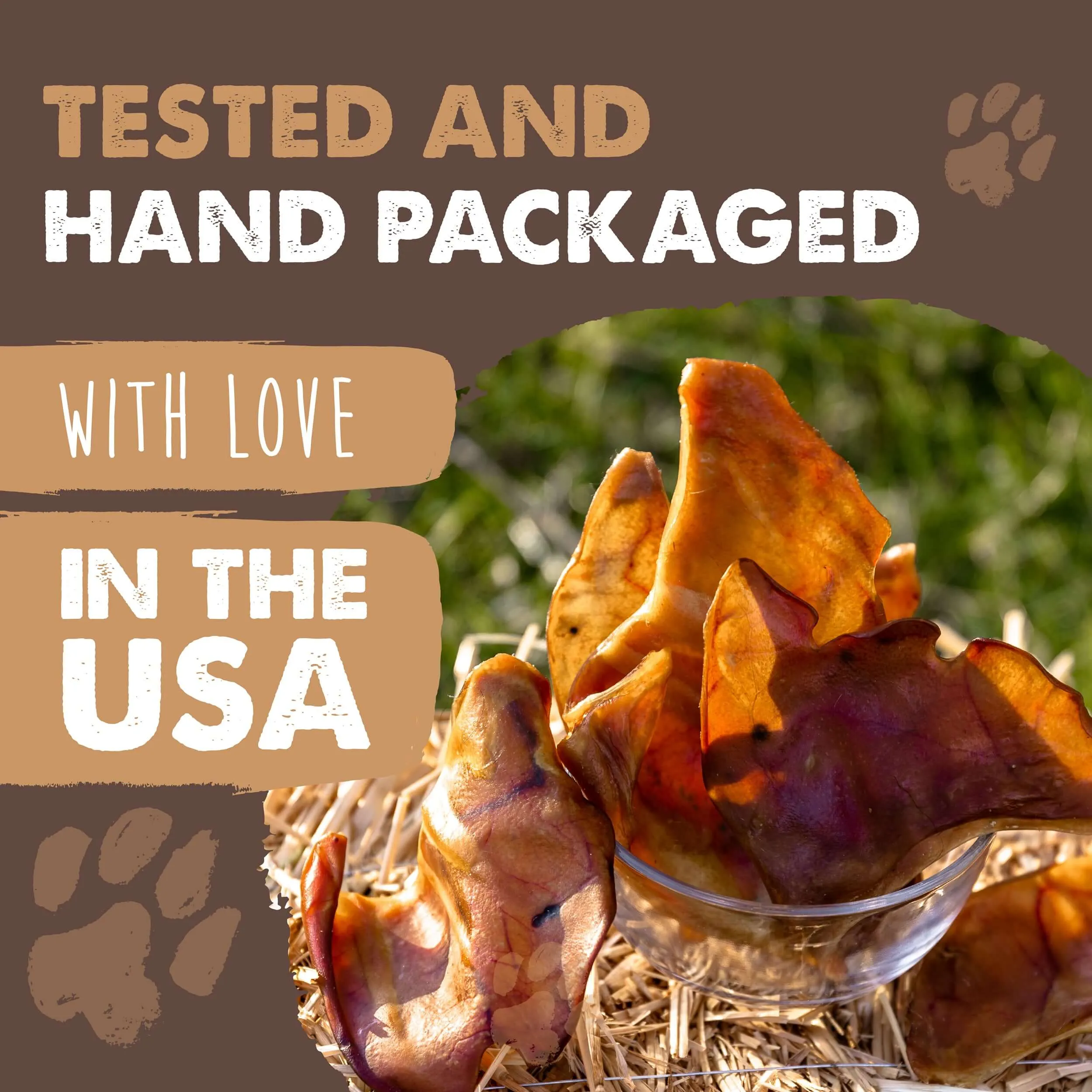 Natural Pig Ear Dog Chews: Wholesome Treats for Happy Pups (12pk)