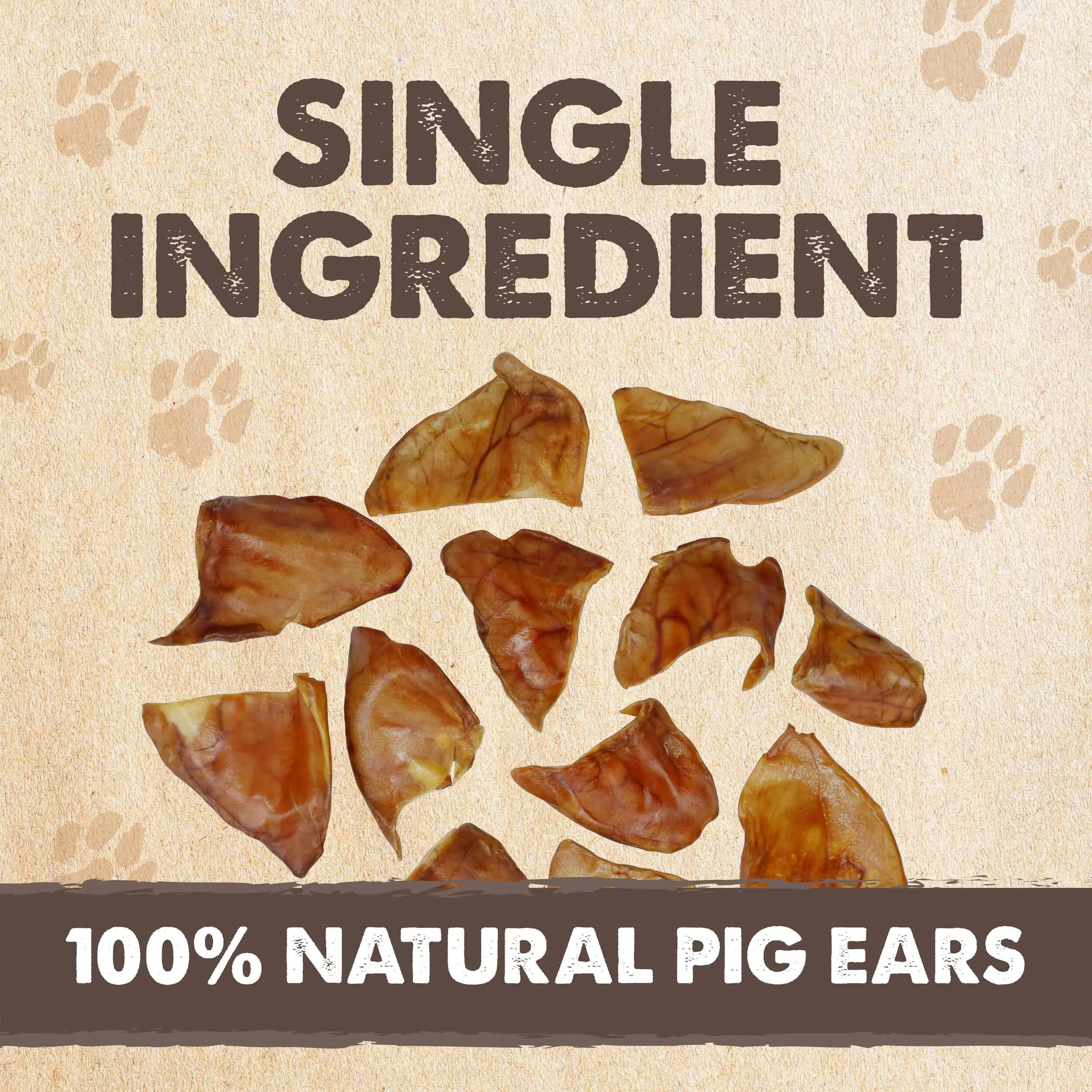 Natural Pig Ear Dog Chews: Wholesome Treats for Happy Pups (12pk)