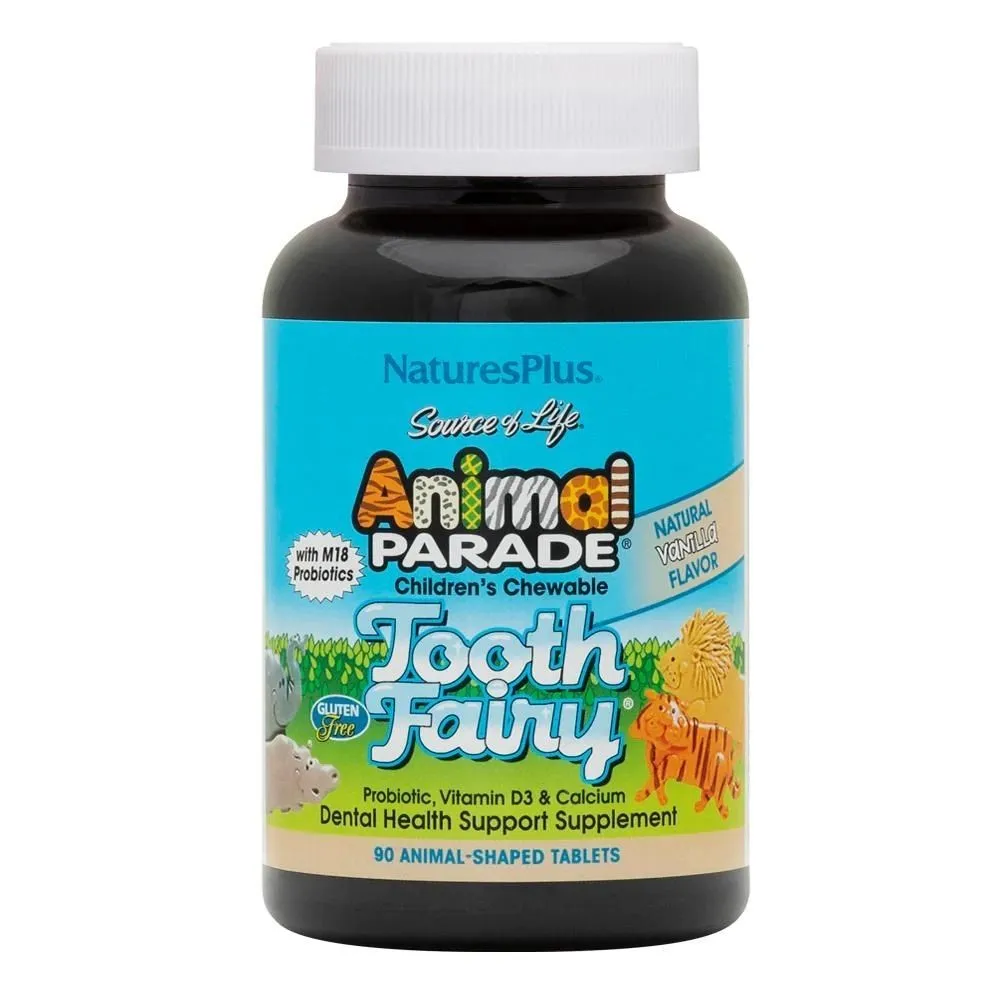 Nature's Plus Animal Parade Tooth Vanilla 90 Tablets