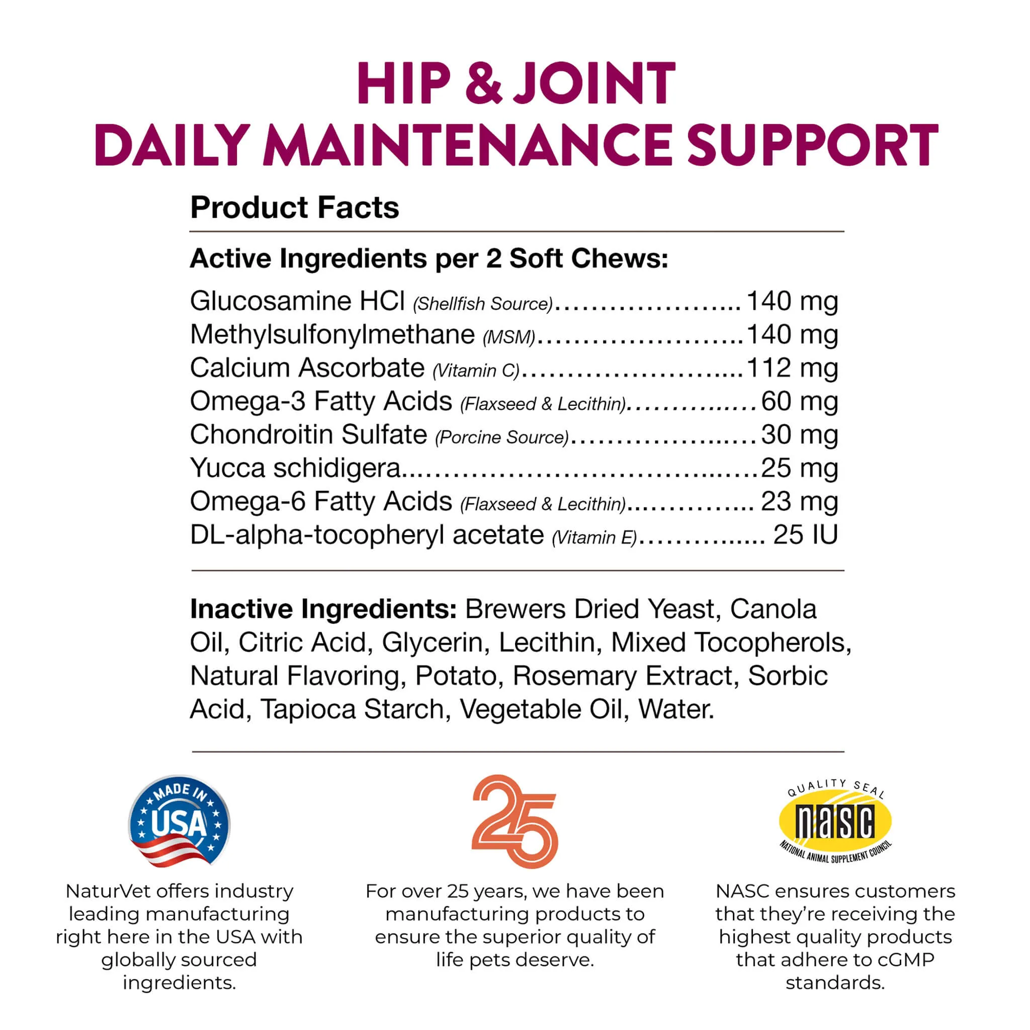 NaturVet Hip & Joint