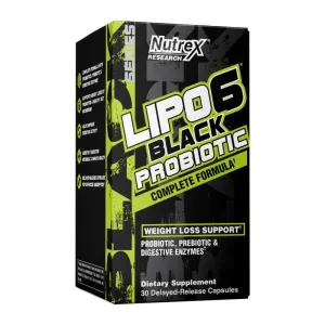 Nutrex Research Lipo 6 Black Probiotic 30 Capsules