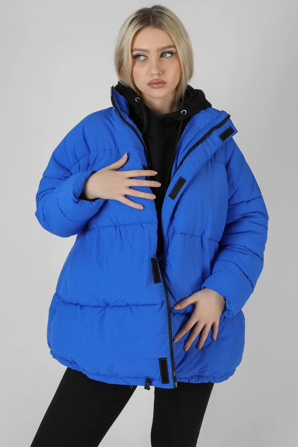 Padded Trapeze Puffer Blue