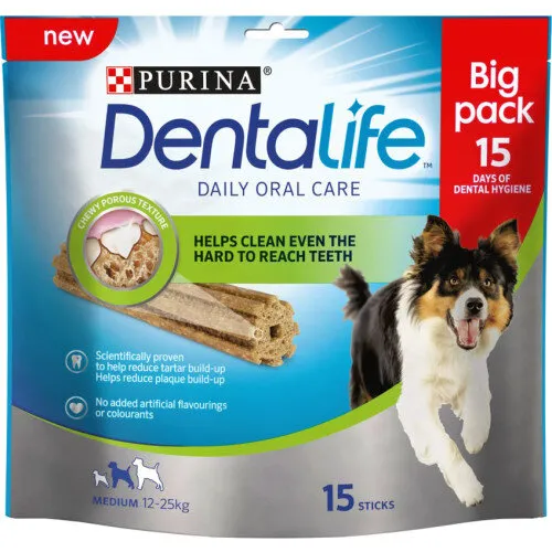 Purina Dentalife Oral Care Sticks Medium 15-Stick