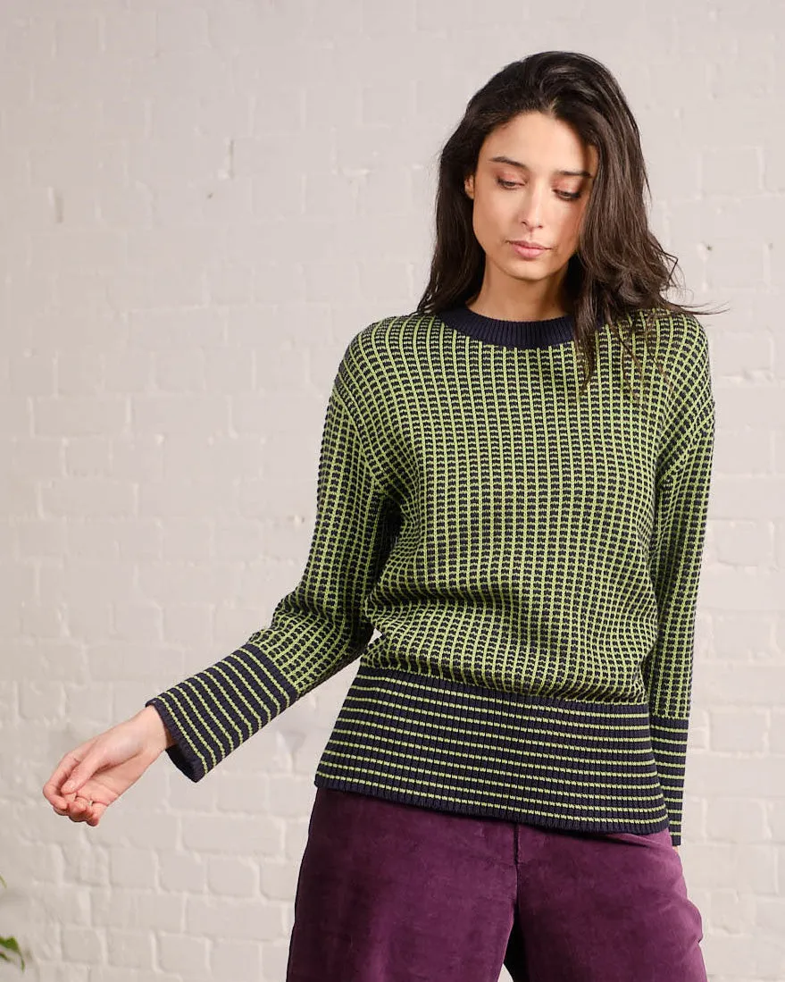 Small Square Sweater in Peridot