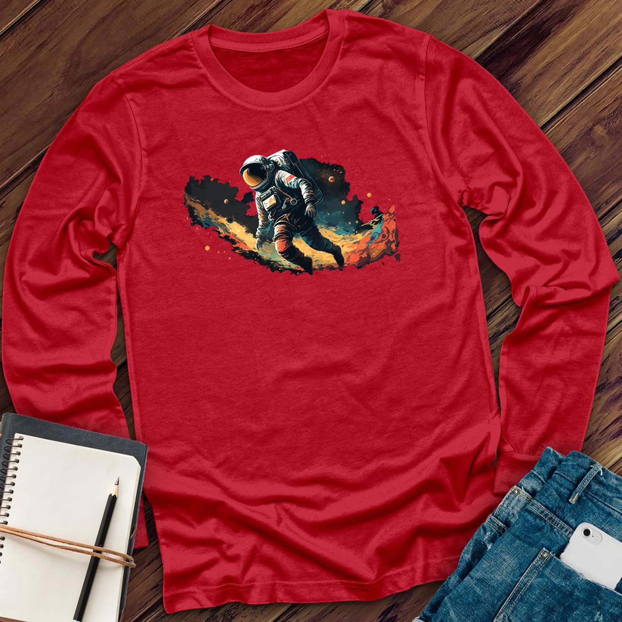 Space Walking Astronaut Long Sleeve