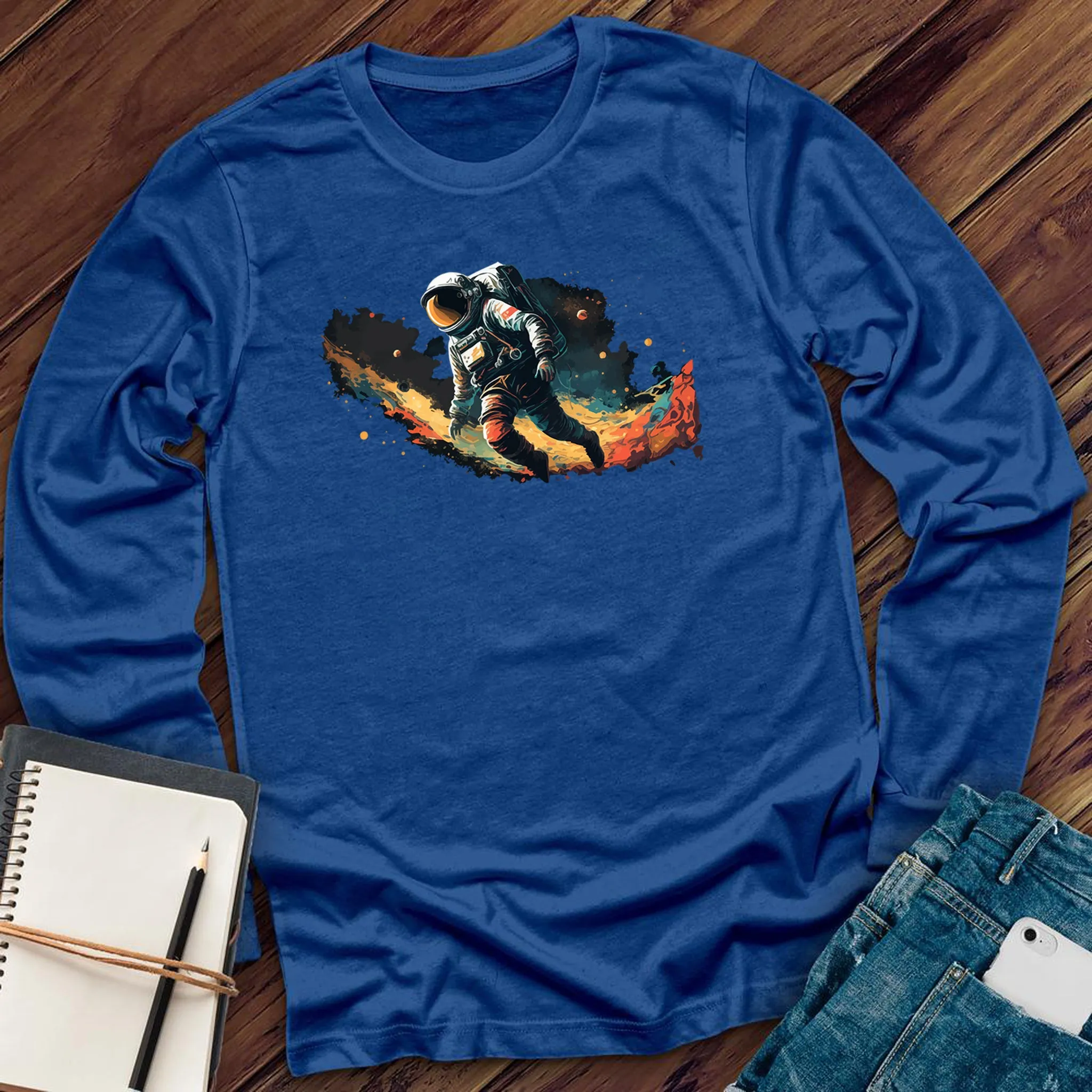 Space Walking Astronaut Long Sleeve