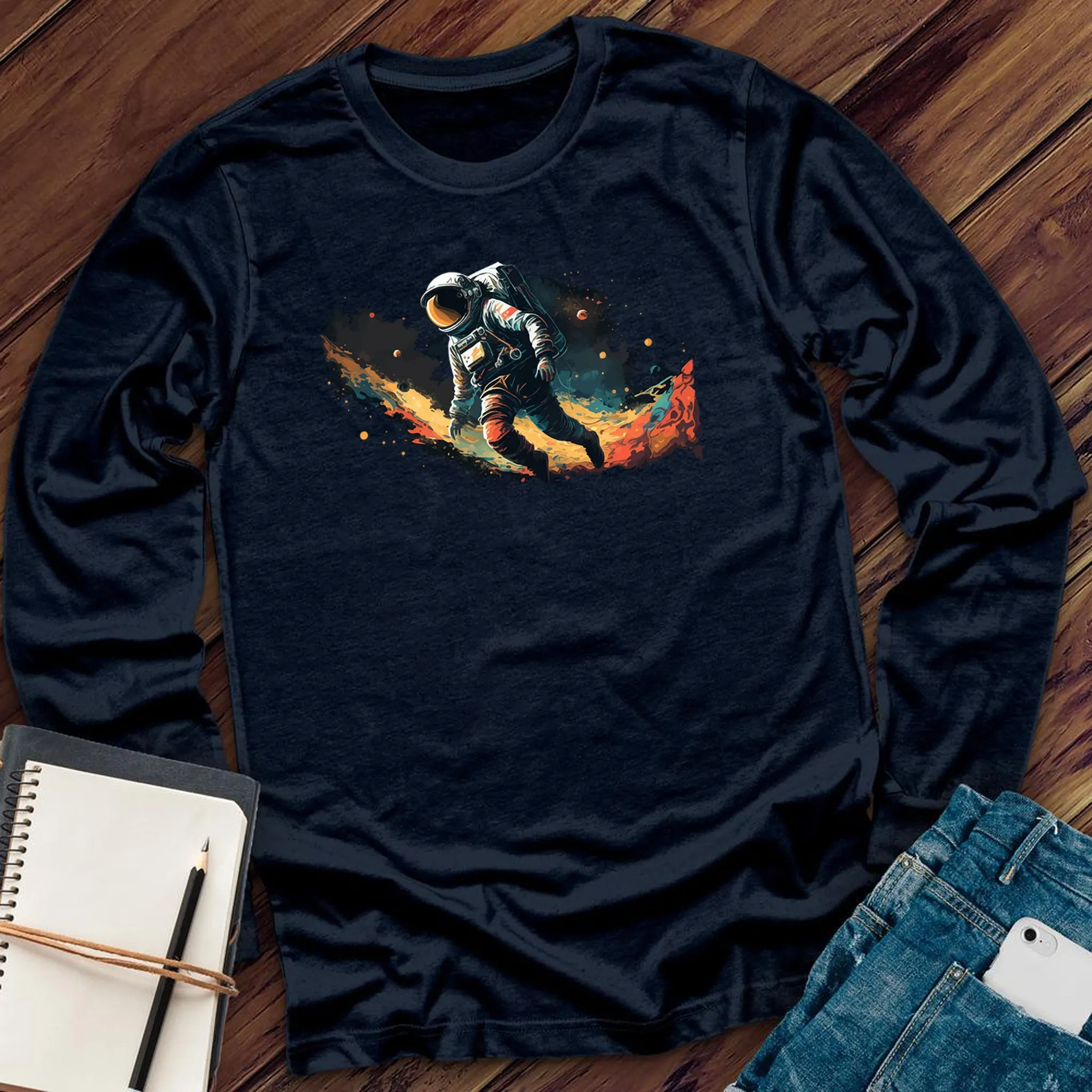 Space Walking Astronaut Long Sleeve