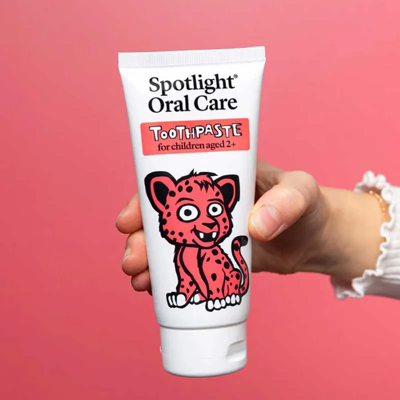 Strawberry Cheetah Kids Toothpaste by Spotlight Oral Care