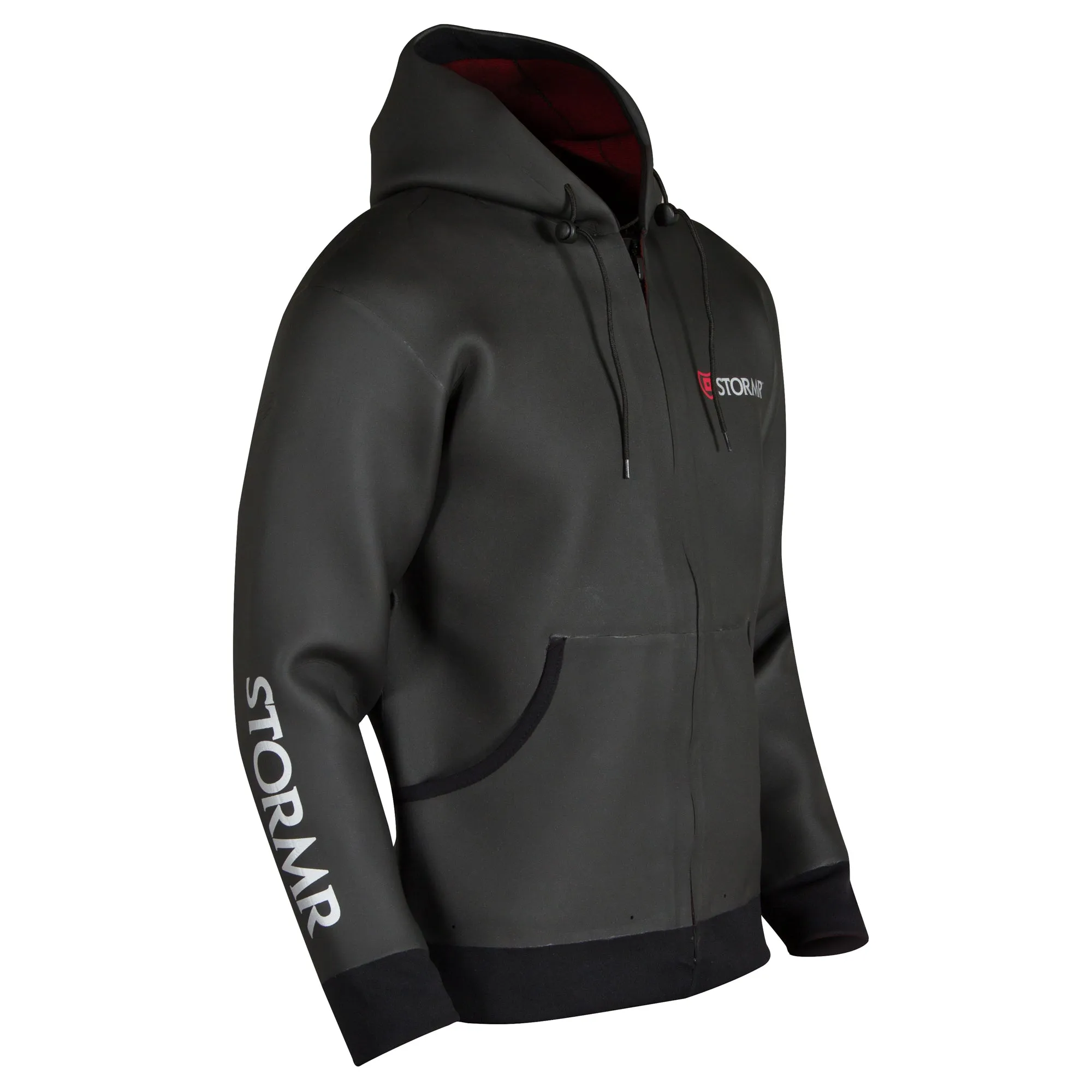 Stormr Mens Swell Hoodie Black 2mm Neoprene Micro-Fleece Waterproof