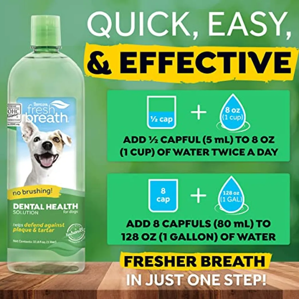 Tropiclean Fresh Breath Water Additive for Dogs