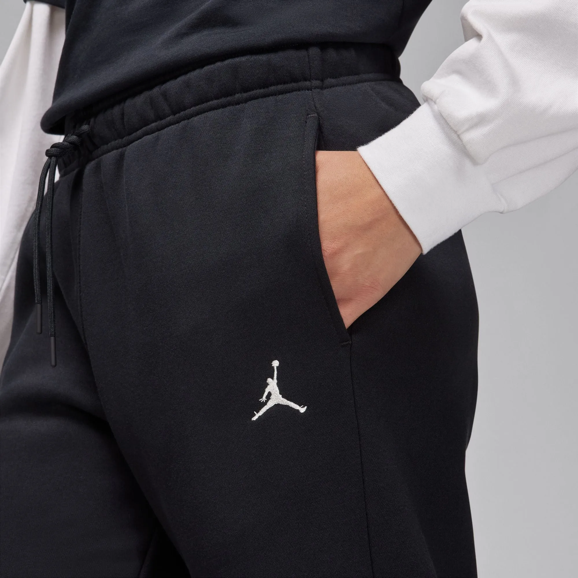 W BROOKLYN FLEECE PANTS "BLACK"